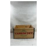 vintage wooden Canada Dry beverage crate f