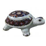 JAPANESE IMARI BONE CHINA TURTLE PAPERWEIGHT