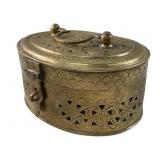 VINTAGE BRASS KOREAN CRICKET BOX