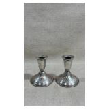 Vtg weighted sterling silver candlesticks