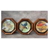 (3) Vintage Basil Ede Collector Plates.