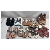 Group of 9 ladies shoes size 7-71/2