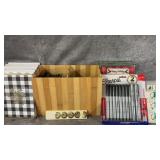 Assortment of Office Supplies Stickers, Stamps,