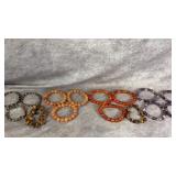 Assorted Crystal Stone Bracelets. Amethyst,
