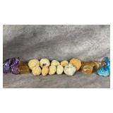 Assorted Crystal Stones, Honey Calcite, Aura