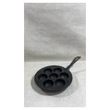 vintage cast iron aebleskiver pan