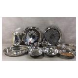 Silver plated dishes