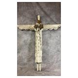 Rustic White-painted Wooden Angel Decorative