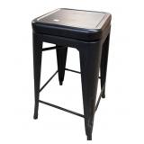 Solid Metal Top Swivel Barstool
