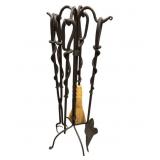 Iron Fireplace Tool Set