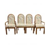 4 Vintage Oak Dining Chairs