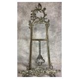 Antique Brass Easel Frame with Rococo-style