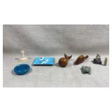 collection features various decorative items,