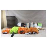 Cleaning Supplies with Chamois and Mitts