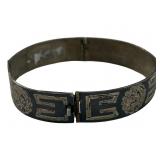 TAXCO STERLING SILVER PANEL BRACELET