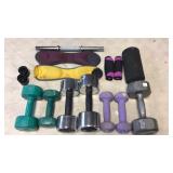 Dumbbells and ankle weights