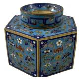 ANTIQUE CHINESE CLOISONNÉ INKWELL
