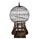ANTIQUE VICTORIAN "HOT AIR BALLON" BIRD CAGE