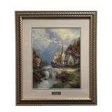 THOMAS KINKADE "THE MOUNTAIN CHAPEL" LITHOGRAPH