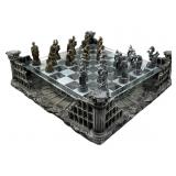 CHH ROMAN GLADIATORS PEWTER CHESS SET