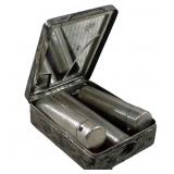 ANTIQUE 800 SILVER COMPACT CASE