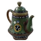MEIJI PERIOD CLOISONNÉ ENAMELED TEA POT