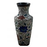 ANTIQUE CHINESE ENAMELED BRONZE BUD VASE