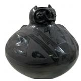 LARGE REYNALDA Q. DE LOPEZ BLACKWARE EFFIGY POT