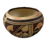 HOPI-TEWA POLYCHROME POTTERY BOWL