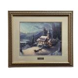 THOMAS KINKADE "SUNDAY EVENING SLEIGH RIDE"