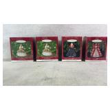 (4) vintage Hallmark Keepsake Ornament Holiday
