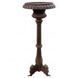 19th Century Lg Cast Iron Torchiere /Griffins