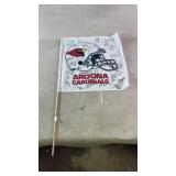 Signed Arizona cardinals flag-Kwamie Lassiter,