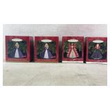 (4) 1900s Hallmark Keepsake Ornament holiday
