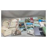 Collection of Vtg stamps and post cards
