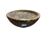 Large Glazed Planter with potting Soil