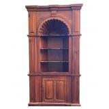 HARDEN CHERRY CORNER CABINET OPEN FACE CORNER