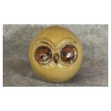 Vintage Mid-Century Modern Owl Figurine. Brown