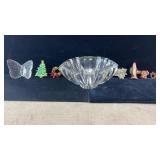 Signed Orrefors crystal bowl & Waterford