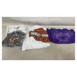 3 Harley-davidson shirts