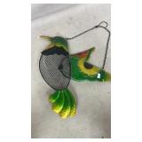 Metal Hummingbird Hanging Bird Feeder with Metal