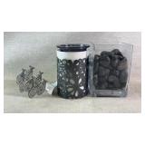 SCENTSY Warmer, Decorative Vase with Rocks