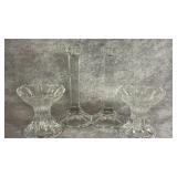 (2) Vtg. Gorham Lead Crystal Candlestick Holders,