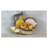 Vintage  Homco Wall Plaque syroco inc mixed f