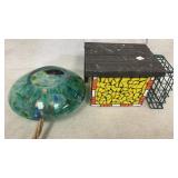 Art Glass Fly Thru  Bird Feeders,Mosaic Bird House
