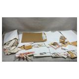Collection of Vtg stamps on envelopes and other