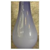 Crate & Barrel "Capri" Glass Vase Purple