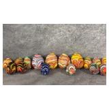 Decorative Murano-Style Blown Glass Eggs