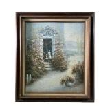 Paul Thomas Untitled pointillist Oil On CANAVS