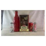Coca-Cola Collectibles Lot: Bear, Dispensers, Bank